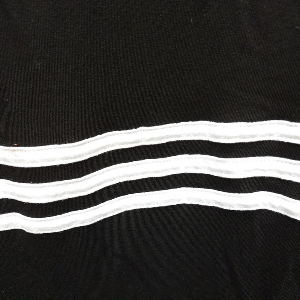 Striped Shift Dress T-Shirt Dress Cotton Striped Crew Collar Geo Print Black - Picture 7 of 7